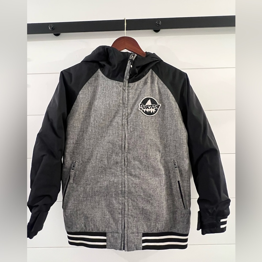 Burton Boys M Gray and Black Winter Jacket